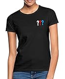 Spreadshirt Die DREI Fragezeichen Kleines Logo Frauen T-Shirt, S, Schw