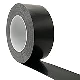 Hans-man Panzerband, Industriequalität, 50 mm x 50 m, wasserdicht, UV-beständig, für Handwerk, Heimwerker, Reparaturen und Projekte, Schw
