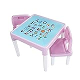 YLJYJ Stuhl und Tisch Möbel Set Premium Kinder Tisch und Stühle Set für Zuhause Plastik Set Home Baby Lernen Schreibtisch Toy Ga (Schreibtisch Spiele)