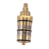 SCOUT Thermostat-Kartusche für Dusche aus Messing für Badezimmer und Griff für Mischbatterie Ventil Dusche Bar Mischbatterie Dusche Mischbatterie Dusche Ventil Mischb