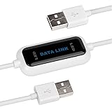 Salcar Datenkabel High-Speed USB 2.0 PC zu PC Linkkabel für Windows 10/8.1/8/7/Vista/XP/2000, einfachster Datenaustausch zwischen 2 Comp