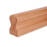 Handlauf Buche lackiert - 45x80mm - Omega (200 cm)