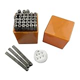 SDENSHI 36x Zahlen Brief Metallstempel Puch Sterben für Leder Holz Leathercraft D