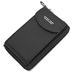 MorNon Damen-Umhängetasche PU-Material Wasserdicht Und Langlebig Multifunktionale Aufbewahrungstasche Handy-Umhängetasche Geeignet Für Shopping Und Outdoor-Aktivitäten Im Täglichen Leben（Schwarz）