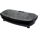 TransitYou Vibrationsplatte 150Kg 3D Dual-Motor RüTtelplatte 180 Geschwindigkeitsstufen,Profi 3D Wipp Vibration Technologie (Schwarz, 79 x 41 x14 cm)