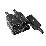 X-DREE 5 Stücke AC250V 10A Weibliche 3 Terminals Schalttafeleinbau IEC320 C14 Steckdose Adapter Stecker(5Pcs AC 220V For UAE 10A Femmina 3 Morsetti Montaggio a pannello IEC320 C-1-4 Connettore p