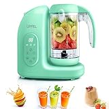 UPPEL Babynahrungszubereiter - 5 in 1 Babynahrung Dampfgarer und Standmixer mit Dämpfen, Mixer, Auftauen,desinfektion und Heizung Multifunktionen Kü