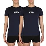 Emporio Armani Round Neck T-Shirt (2-Pack), Marine, S