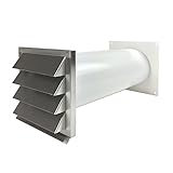 EASYTEC® Energiesparender Mauerkasten Ø 150 mm Edelstahl mit zwei Rückstauklappen 716350881519