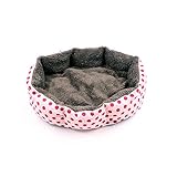 GPMBHNV Hundebett - Waschbarer Hundekorb - Atmungsaktives Material - extra Erhöhter Rand - Hunde Bett mit Anti-Rutsch Unterseite Hundekorb mit Wendekissen, Hundesofa, Hundematte (Color : Pink)