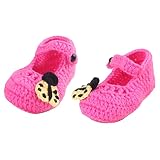 Harilla Handgemachtes Häkelset Baby Erste Schuhe Baby Mädchen Schuhe Starterpaket Häkeln Lernen Set Zubehör Materialpaket für Teenager Erw