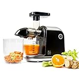 ALL EAZY HOME & KITCHEN Entsafter für Obst & Gemüse • Elektrischer Slow Juicer mit Umkehrfunktion • Einfache Reinigung und extra leise (150W)