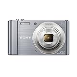 Sony DSC-W810 Digitalkamera (20,1 Megapixel, 6x optischer Zoom (12x digital), 6,8 cm (2,7 Zoll) LC-Display, 26mm Weitwinkelobjektiv, SteadyShot) silb