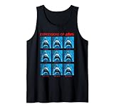 Jaws The Expressions Of Jaws Photo Grid Panel Tank Top
