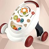 FBDGNG Baby Walker Trolley Spielzeug Kinderwagen Spielzeug Anti Rolllover Walker Multifunktional Lerntisch Spielzeug für Säuglinge Jungen Mädchen 2 in 1