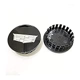 HBKJ 4 Stück Auto Radnabenkappen Nabendeckel für Cadillac Escalade Cts CT5 XT5 XTS XLR BLS SLS STS ATS 67mm Alufelgen Radnabenabdeckung Staubdicht Felgendeckel Abzeichen Form Dekoration Zubehö