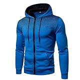 Zytyeu Sportjacke Herren Regular Fit Gradient Spleißen Jacke Herren Frühling Herbst Langarm Übergangsjacke Herren Fitness Lauf Workout Kapuzenjacke Herren Mit T