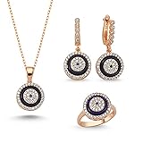 Bulvardi Marineblau Evil Eye Rose Set- | Standard - Nummer 18