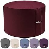 Body & Mind® Yogakissen Meditationskissen Boden Sitz-Kissen Polster für Meditation & Yoga; waschbarer Bezug und atmungsaktiver Premium Füllung; 18 cm Sitzhöhe (Rot)
