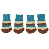MagiDeal 2 para Pet Winter Socken Hund Boden Griff Socken Schuhe Stiefel rutschfeste Klaue Abdeckung - B