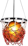 JYHZ Kronleuchter Metall Basketball Kronleuchter Kreative Persönlichkeit Orange Deckenlampe Stadion Store Dekorative Beleuchtung Durchmesser 32