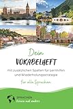 Dein Vokabelheft von Sprachen lernen mal anders (3 Spalten, Din A5, liniert, 50 Seiten): Mit zusätzlichen Spalten für Lernhilfen und Wiederholungsstrategie für alle Sp