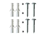 Sicherheitsschrauben Set verzinkt zur Befestigung von Fenstergittern Länge 7 mm x 50 mm 4 Stück