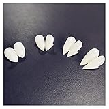 Vampir Zahnersatz 4 Paare Vampire Zähne Fangszähler Prothesen Requisiten Halloween Kostüm Requisiten Party Favors Mask Feiertag DIY. Dekorationen Horror for Kinder Dekoration ( Color : 4 Pairs )
