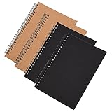 Gasuuo 4 Pack A5 Spiral Notebook- 5.5x 8.3 inch Ruled Journals Notebooks - 80 Sheets 160 Pages Travel Writing Memo Wide Lined Paper for Students College Office Business Diary