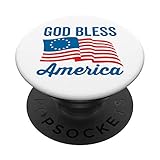 Betsy Ross Flagge USA Live Free 1776 God Bless America PopSockets mit austauschbarem PopGrip