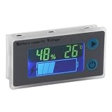 DollaTek Battery Capacity Monitor 10-100V Programmierbarer Batteriestand Spannung Temperatur Meter Gauge 12V 24V 36V 48V LCD-Anzeige Prozentsatz Indikator Tester Electric Quantity D