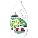 Ariel Waschmittel Flüssig, Flüssigwaschmittel, 40 Waschladungen, Universal Strahlend Rein (2.2 L)