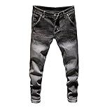 N\P Jeans Herren Skinny Stretch Herren Farbige Jeans Mode Slim Fit Jeans Casual, grau, 40