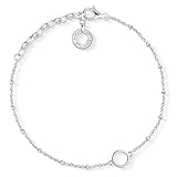 Thomas Sabo Damen Charm-Armband Charm Club 925 Sterling Silber X0231-001-12-L19