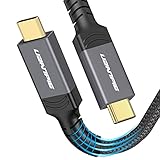 Thunderbolt 3 Kabel 2M 40Gbps UZANPIE USB-IF Zertifiziertes USB4 Kabel für Thunderbolt 4 20V/5A/100W Unterstützt 8K@30hz/5K@60Hz oder Dual 4K@60hz für USB-C DockingStation, Macbook Externe SSD eGp