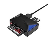 Sabrent Externe Kartenlesegeräte - USB 3.0 Superspeed 4-Slot-Speicherkartenleser für Windows, Mac und Linux - Unterstützt SD, SDHC, SDXC, MMC/MicroSD, T-Flash/MS, MS PRO Duo/CF und mehr (CR-BMC3)