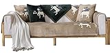 BEYRFCTA Weich Sofa Abdeckung/Hochleistungs Schutzhüllesofabett Schlafcouch Polstersofafür Kleine Wohnung Gästezimmer Jugendzimmer Coffee Color 70×150cm(27.56×59.06in)