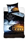 Carbotex Tank Panzer Military Bettwäsche NL205009 135x200 cm + 80x80