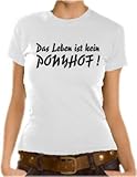 Touchlines Girlie T-Shirt Das Leben ist kein Ponyhof, white, XL, D1613