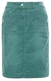 TOM TAILOR Damen Casual Zipper Skirt Rock, Grün (Salvia Green 7547), 40