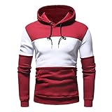 ZDDHOODY Herren Sweatshirt Kapuzenpullover Pullover Hoodie Sweatjacke Casual Streetwear Basic Style Herbst Winter Sport Oberteil Fitness Läuft Kapuzenpulli Gym Langarm Pullover Hoodies Langarm Top