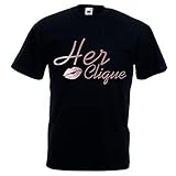 Her Clique T-Shirt für Junggesellinnenabschiede, Roségold, Größen S - XXXL Gr. XXX-Large, Schw