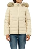 Tommy_Jeans TJW ESSENTIAL HOODED DOWN JACKET Jacke Damen, Grau (Grey Pas), Large (Herstellergröße:L)