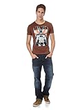 TRAKTOR T-Shirt Batman - Poster - DC Comics - Original Rundhals T-Shirt braun - Lizenziertes Originaldesign, Größe XL