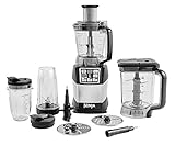 Ninja Küchenmaschine [BL490UK2] Auto-iQ, 1200 W, Schwarz und Silb