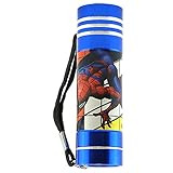 SRV Hub® Taschenlampe, 9 LED-Taschenlampe mit Farben, LED-Taschenlampe für Kinder, mit TV-Charakteren, für Jungen ab 3 Jahren – Spiderman B