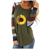 Overdose Damen Pullover Halloween Mode Female Langarm Tops für Frauen Drucken Casual Sportswear Hemd Oberteile Bluse V-Ausschnitt Herbst Streetwear T-Shirts Loose Reißverschluss(E-Grün,XL)
