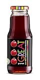 GREAT - Granatapfelsaft 100% 300 ml nicht konzentrierter Saft, natürlich und vegan Hoher Vitamin C-Gehalt 12er Packung (12 x 300 ml)