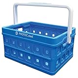 PROTEC 054197 PROTEC.CLASS Klappbox blau mit Griff 24 Liter PKLABO 1