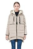 Orolay Damen Verdickte Daunenjacke Warmer Mantel Beige M